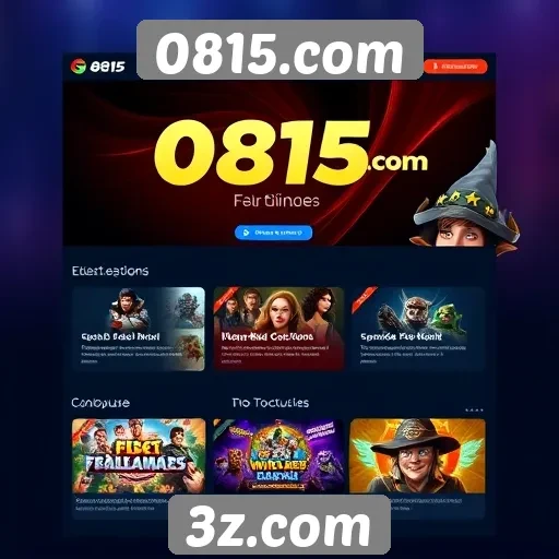 Análise das principais funcionalidades do site 0815.com
